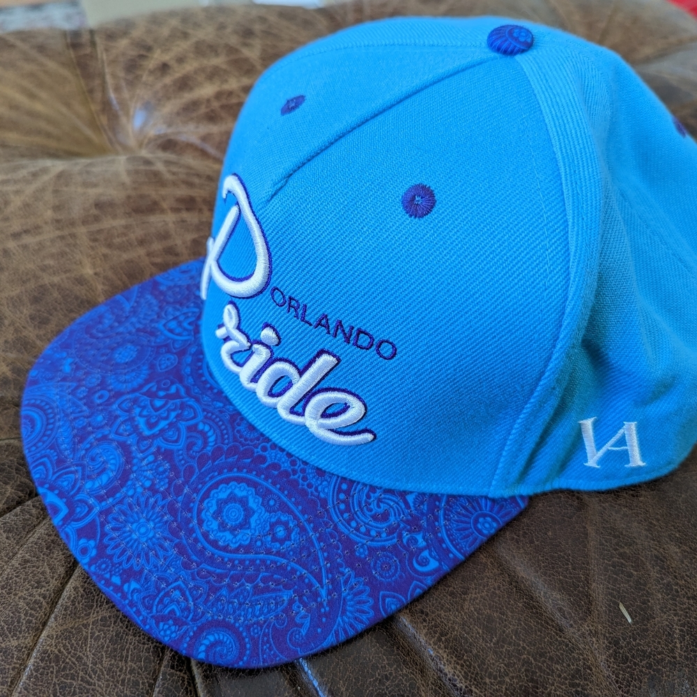 Orlando Pride NWSL Vincentius Apparel Paisley Snapback Fan Hat